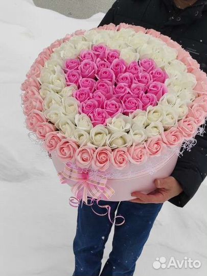 Букет сердце день рождения