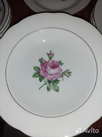 Фарфоровый сервиз (Kahla роза) ГДР