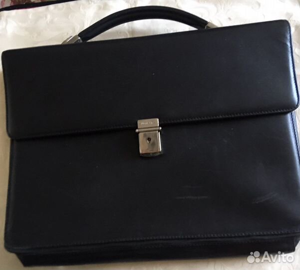 Мужской кожаный портфель Neri Karra