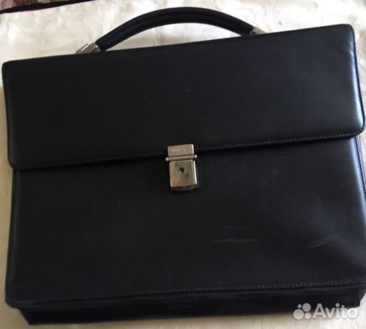 Мужской кожаный портфель Neri Karra