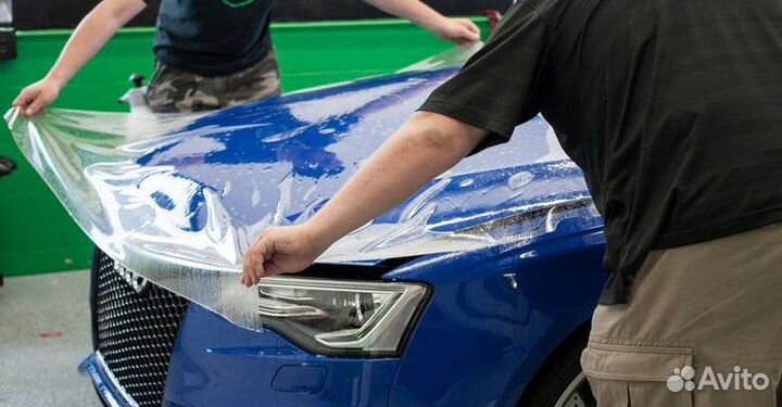 Антигравийная защитная плёнка для фар 150 микрон