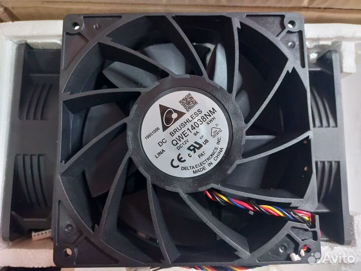 Вентилятор кулер для асика Whatsminer 6 pin