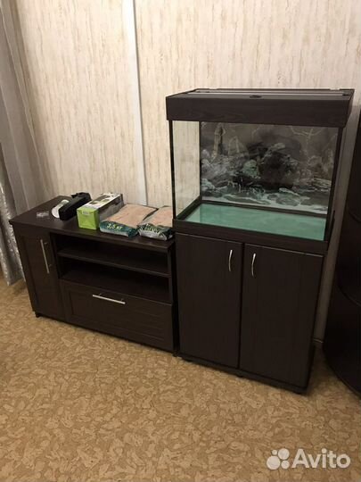 Аквариум 80л с тумбой.Новый не б/у. Гарантия