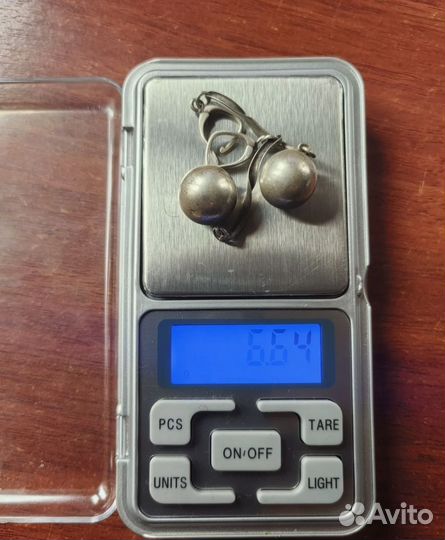 Серьги. Серебро. Шарики. 925 пр. СССР