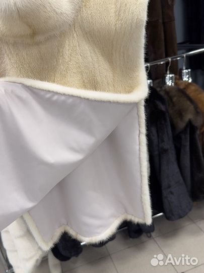 Манишка норковая жемчуг