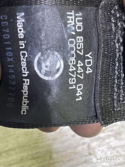 Ремень безопасности Шкода Октавия А4