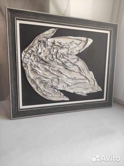 Интерьерная Картина золотая и серебряная