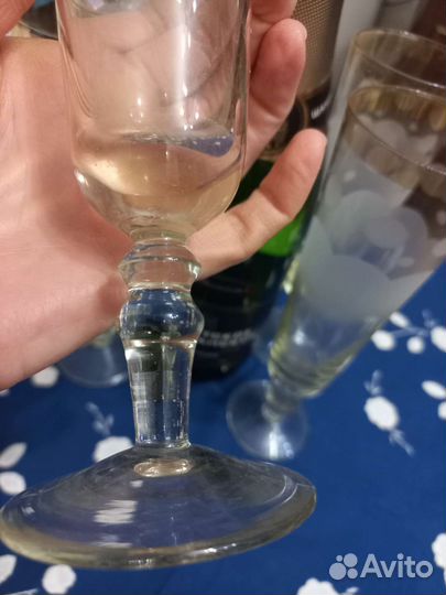 Фужеры цветное стекло СССР