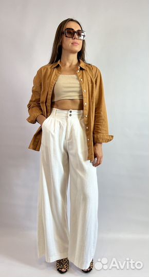 Лён, льняная рубашка, льняные брюки