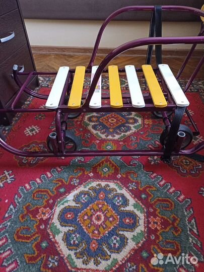 Санки с большими колесами