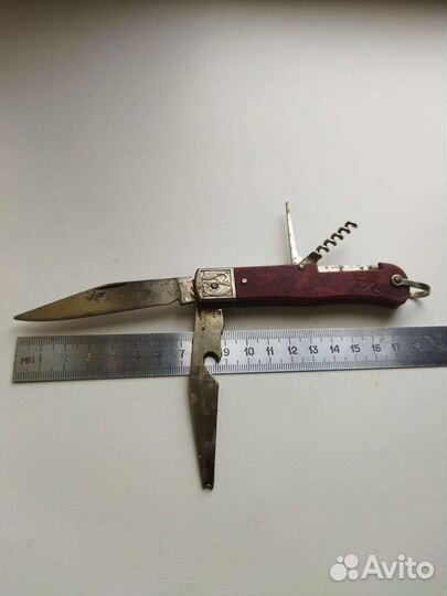 Нож СССР четырех предметный Рыбки