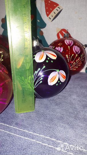Новогодние шары СССР ручной работы