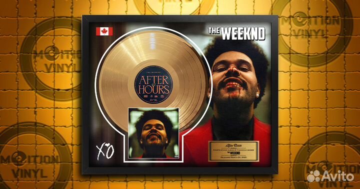 The Weeknd золотой винил креативный подарок