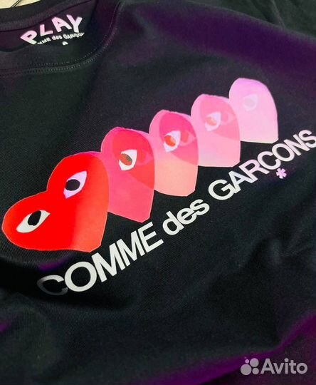 Футболка comme des garcons оверсайз