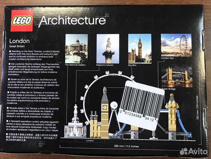Конструктор Lego Architecture 21034 Лондон (London