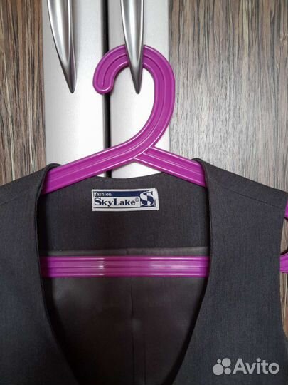 Жилетка школьная серая для девочки р-р S