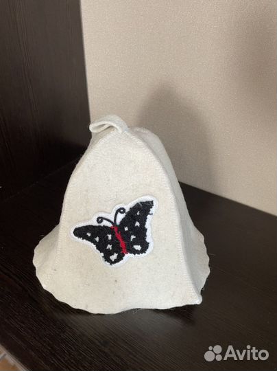 Банная шапка из овчины женская