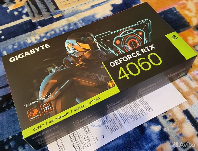 Видеокарта Gigabyte RTX 4060 Gaming OC новая