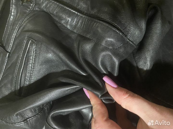 Натуральная кожа брюки 48-50