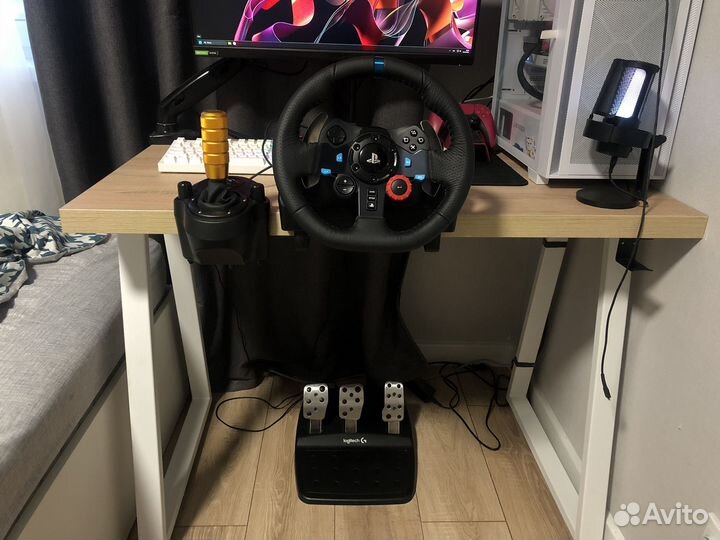 Руль logitech g29 +Shifter G Driving Force