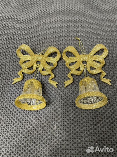 Новогодние колокольчики на елку, стену, стол