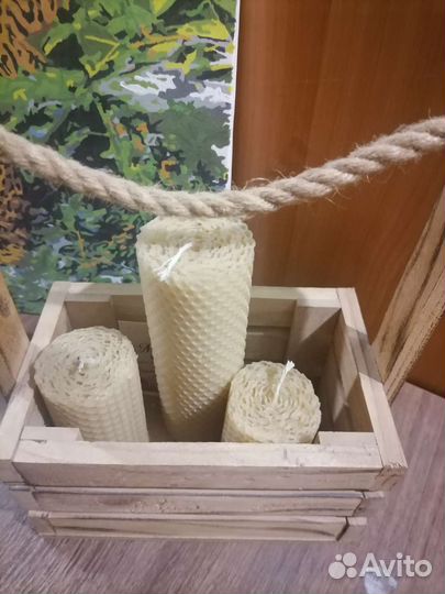 Набор свечей из вощины