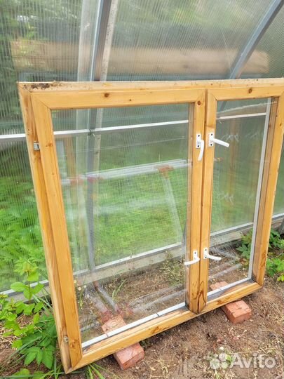 Деревянные окна бу 1020 на 1020