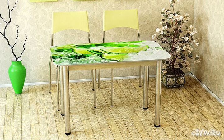 Стол обеденный (с принтом Лайм), наличие