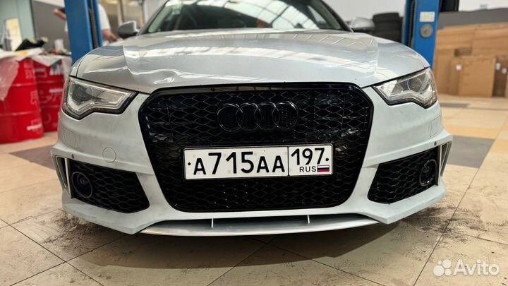 Передний бампер RS6 Audi a6 C7