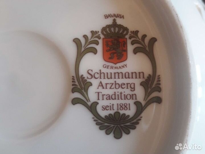 Фарфоровая посуда блюдо Германия, Schumann