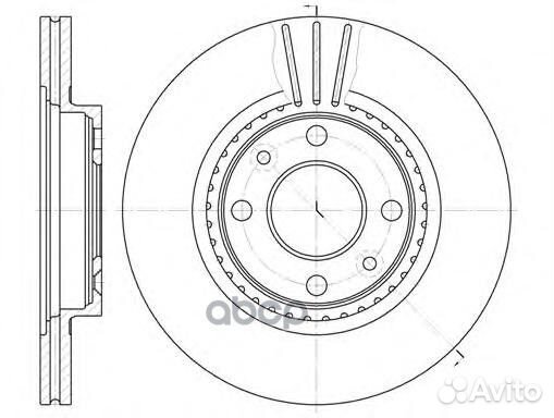 6144.10 диск тормозной передний Renault Clio/M