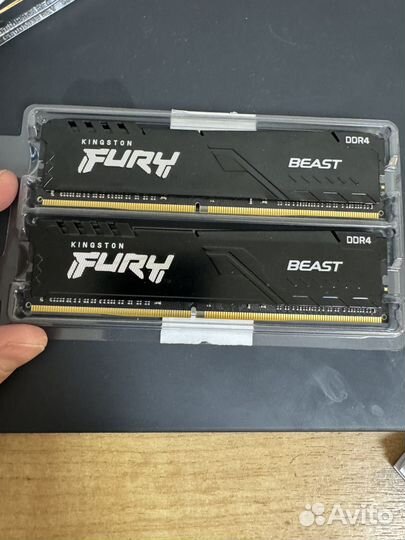 Оператив память kingston beast black 32gb ddr4