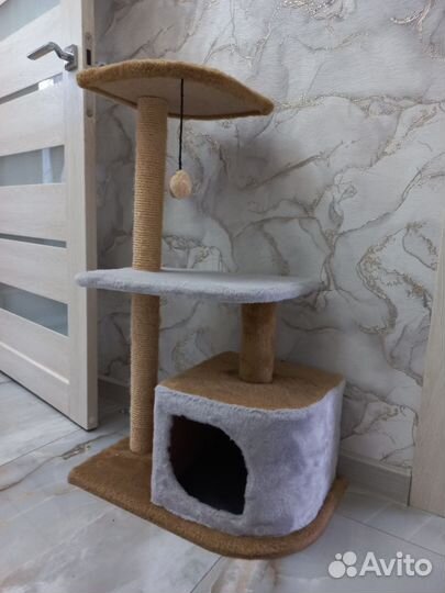 Когтеточка домик для кошки бу