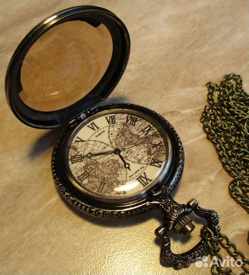 Часы Морской стиль карманные с цепочкой
