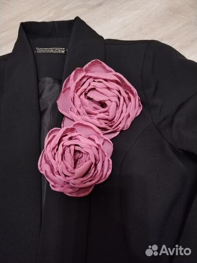 Брошь цветок из ткани