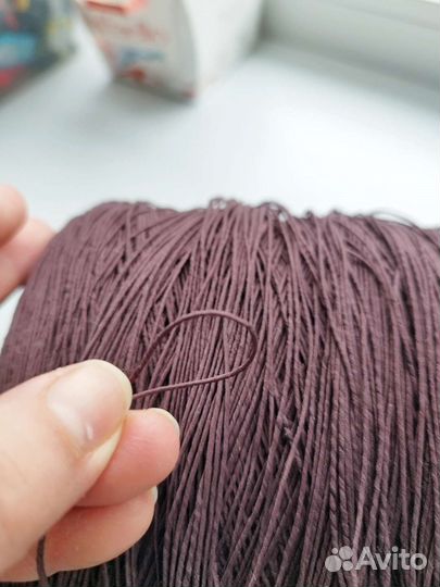 Бобинная пряжа лен