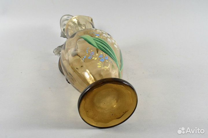 Кувшин цветное стекло 19век