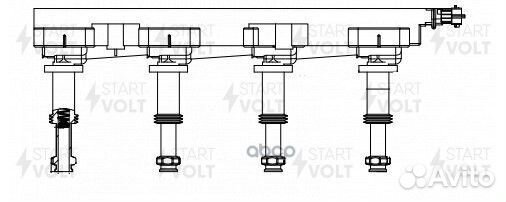 Катушка зажигания opel vectra C 05- sc2102 star