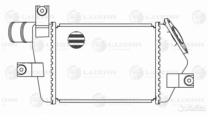 Интеркулер Митсубиси L200 06