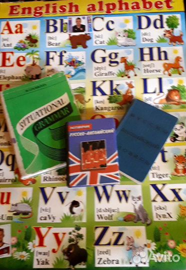 Английский.плакат.разговорник.учебник.словарь