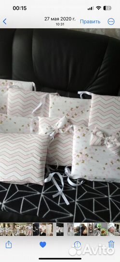 Бортики в детскую кроватку