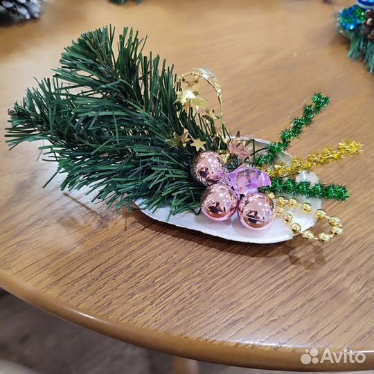 Новогодняя композиция на стол