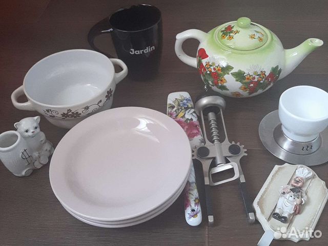 Набор посуды пакетом для дома, дачи