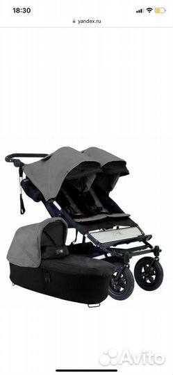 Коляска для двойни погодок mountain buggy duet