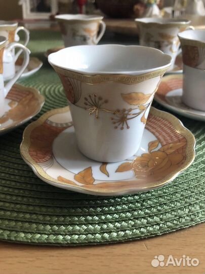 Сервиз кофейный (6 пар, новый)