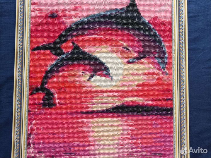 Алмазная мозаика в розовых тонах