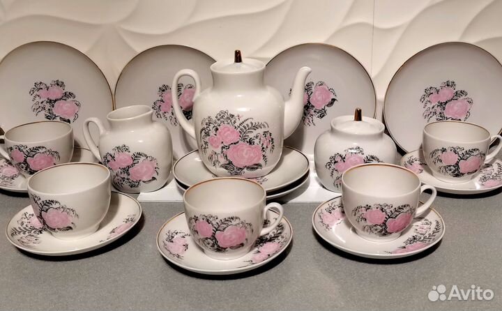 Сервиз чайный лфз розы