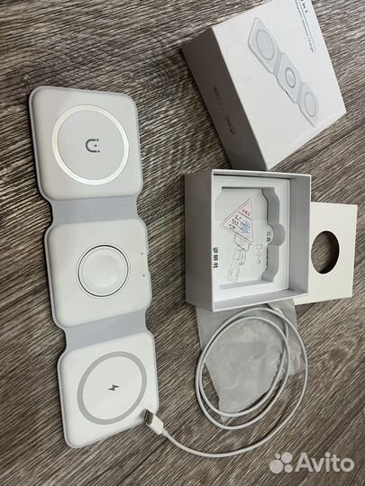 Беспроводная зарядка 3в1 новая