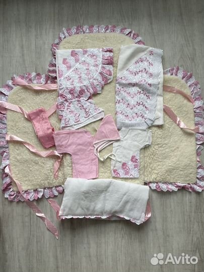 Конверт на выписку зимний для девочки