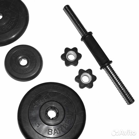Гантель разборная MB Barbell MB-FdbM-At34 34кг